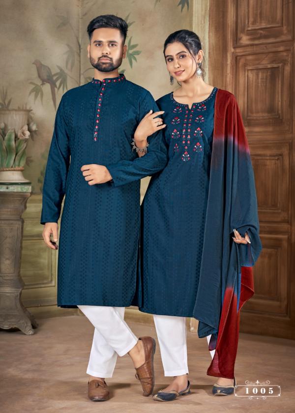 Banweri Royal Couple Vol 12 Fancy Couple Kurta Collection